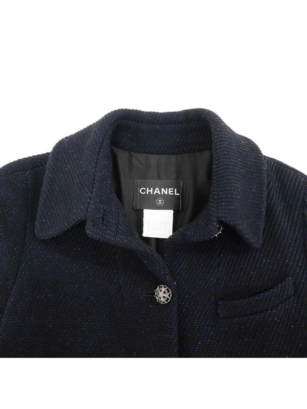 Chanel Coat Navy 34
